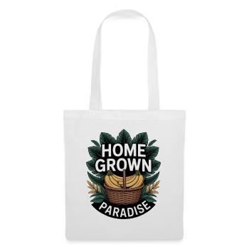 Jardin tropical du Paradis Cultivé à la maison - Sac en tissu - blanc - Devant
