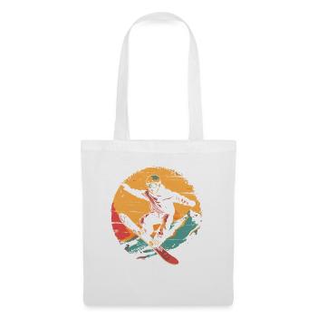 Snowboarder 80s Look - Tote Bag - white - Front