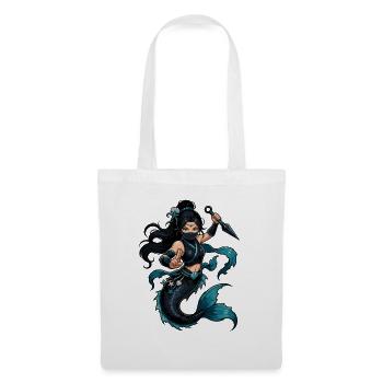 Meeresninja Mermaid  - Stoffbeutel - Weiß - Vorne