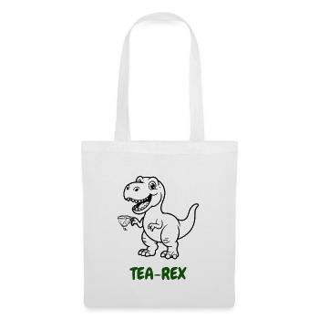 Tea-Rex Tee-Genießer - Stoffbeutel - Weiß - Vorne