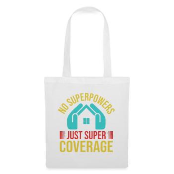 Insurance Agent Super Coverage Funny Insurance - Stoffbeutel - Weiß - Vorne
