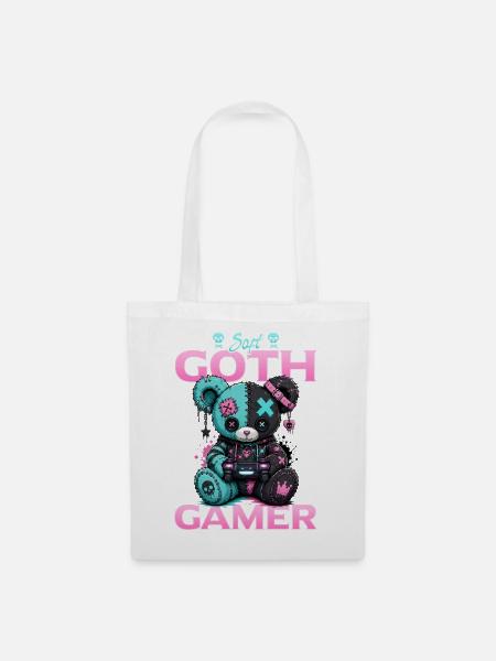 Pastel Goth Soft Goth Gaming Gamer - Stoffbeutel - Weiß