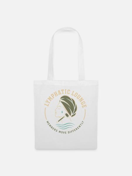 Lymphsystem Lymphdrainage Wellness Geschenk - Stoffbeutel - Weiß