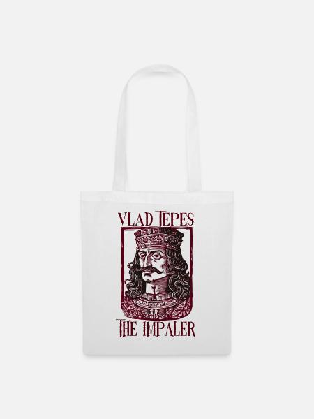 Vlad Tepes Der Impaler - Stoffbeutel - Weiß