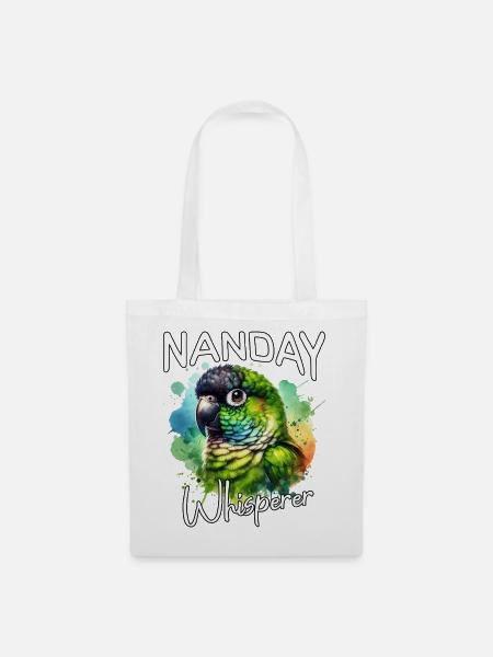 Nandaysittich Flüsterer - Stoffbeutel - Weiß