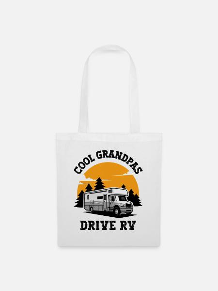 Cool Grandpas Wohnmobil - Stoffbeutel - Weiß