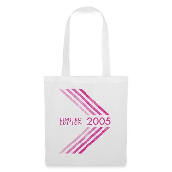 2005 Limited Edition Geburtstag Frauen Damen - Stoffbeutel - Weiß - Vorne