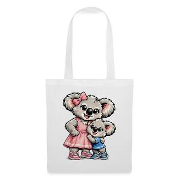 Süßer Koala – Große Schwester - Stoffbeutel - Weiß - Vorne