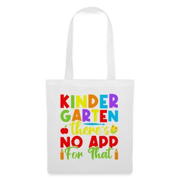 Pre K Teacher No App For That Kindergarten Teacher - Stoffbeutel - Weiß - Vorne