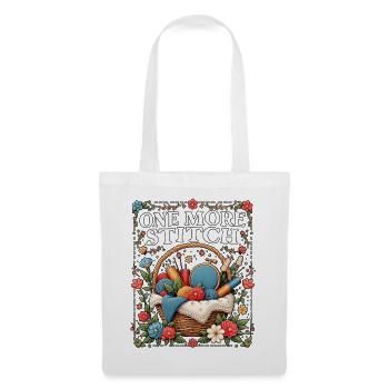 Un amour de broderie de plus au point - Sac en tissu - blanc - Devant