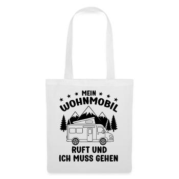 Mein Wohnmobil ruft und ich muss gehen Camping - Stoffbeutel - Weiß - Vorne