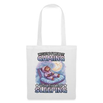 Gaming Weekend: Sleeping Sloth - Tote Bag - white - Front