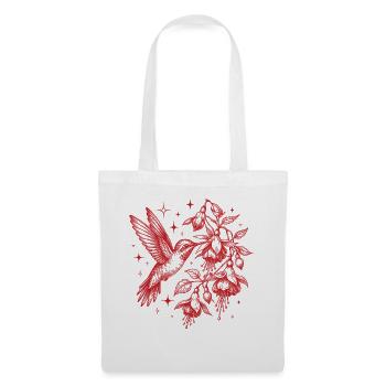 Hummingbird Flowers Bird Watcher - Tote Bag - white - Front