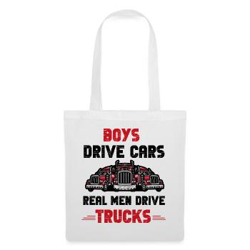 Real Men Trucks - Tote Bag - white - Front