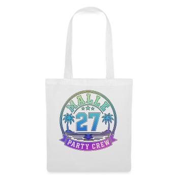 Malle 2027 Party Crew Mallorca Holiday Group - Tote Bag - white - Front