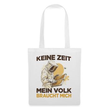 Imker Zubehör Bienenvolk Spruch Imker Bienenzucht - Stoffbeutel - Weiß - Vorne