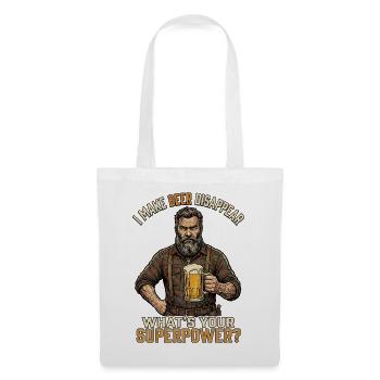 I Make Beer Disappear Craft Beer - Tote Bag - white - Front