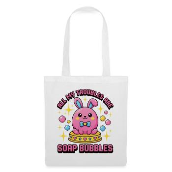 All My Troubles Are Soap Bubbles - Tote Bag - white - Front