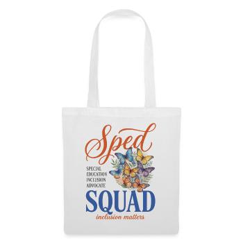 Enseignant en éducation spécialisée de l’équipe spécialisée Butterfly - Sac en tissu - blanc - Devant