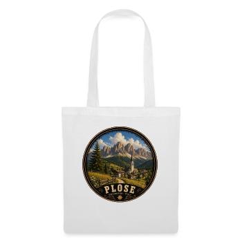 Wandern in den Dolomiten Italien - Stoffbeutel - Weiß - Vorne