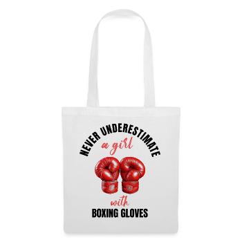 Pouvoir des filles boxeuses - Sac en tissu - blanc - Devant