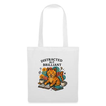 Distraction but brilliant cat study - Tote Bag - white - Front
