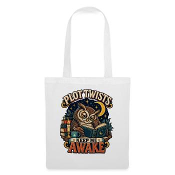 Rebondissements de situation Chemise Hibou Me Maintient Éveillé - Sac en tissu - blanc - Devant