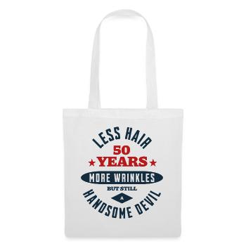 50e anniversaire Devil - Sac en tissu - blanc - Devant