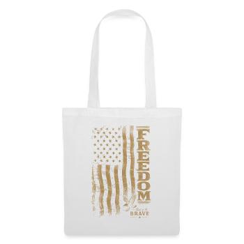 Art du drapeau Freedom Grunge - Sac en tissu - blanc - Devant
