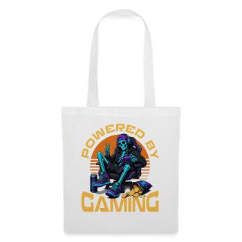 Skeleton Gamer Gaming Halloween - Stoffbeutel - Weiß - Vorne