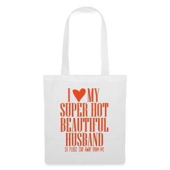 I Love My Super Hot Husband - Tote Bag - white - Front