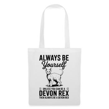 Devon Rex Spruch Katze Lustiges Devon Rex Geschenk - Stoffbeutel - Weiß - Vorne