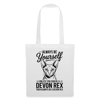 Devon Rex Spruch Katze Lustiges Devon Rex Geschenk - Stoffbeutel - Weiß - Vorne