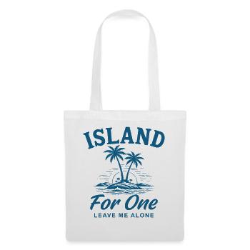 Island For One Leave Me Alone - Stoffbeutel - Weiß - Vorne
