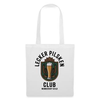 Bier Lecker Pilsken Club Ruhrpott Pils Bierchen - Stoffbeutel - Weiß - Vorne