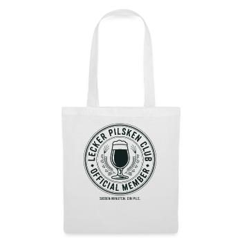 Bier Lecker Pilsken Club Ruhrpott Pils Bierchen - Stoffbeutel - Weiß - Vorne