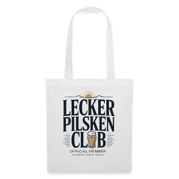Bier Lecker Pilsken Club Ruhrpott Pils Bierchen - Stoffbeutel - Weiß - Vorne