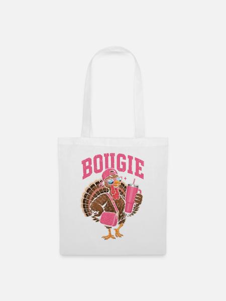 Boogie-Turkey im Pink-Style - Stoffbeutel - Weiß