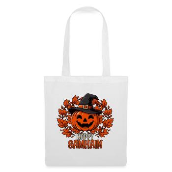 Frohes Samhain-Wicca-Wicca-Kürbis-Halloween - Stoffbeutel - Weiß - Vorne