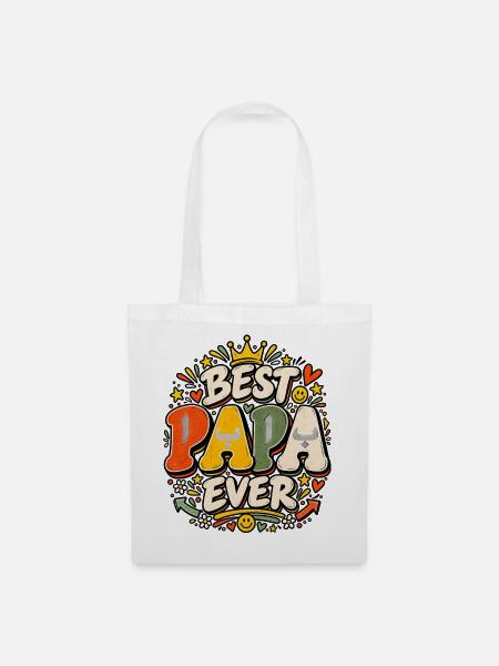 Retro Bester Arabischer Stil Baba - Stoffbeutel - Weiß