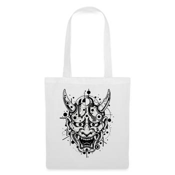 Hannya Maske - Stoffbeutel - Weiß - Vorne