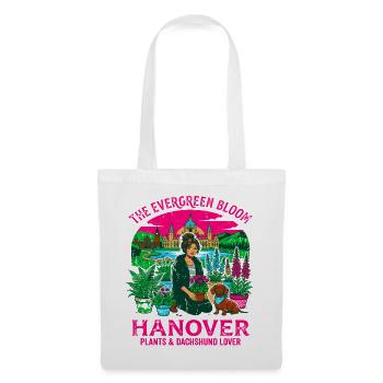The Evergreen Bloom Hanover Plants Dachshund Lover - Stoffbeutel - Weiß - Vorne