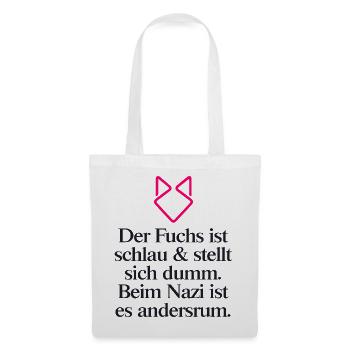 FCK AFD - Zeichen setzen gegen Rechts! NOAFD - Stoffbeutel - Weiß - Vorne