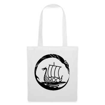 Celtic Irland Wikinger Keltisch Knoten Schiff - Stoffbeutel - Weiß - Vorne