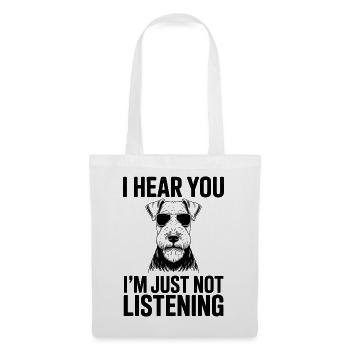 Airedale Terrier Spruch Airedale Terrier Geschenk  - Stoffbeutel - Weiß - Vorne