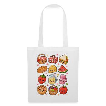 Kawaii Picknick | Sommer & Outdoor - Stoffbeutel - Weiß - Vorne