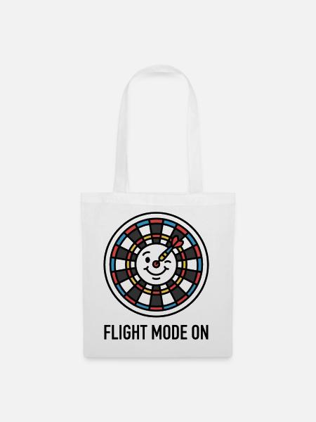Dart - Flight mode on - Stoffbeutel - Weiß