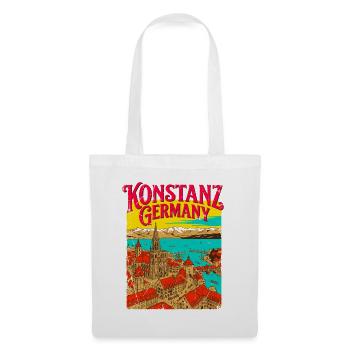 Welcome To Konstanz Germany Cityscape Novelty - Stoffbeutel - Weiß - Vorne