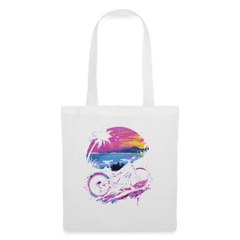 Mountainbike Retrowave - Stoffbeutel - Weiß - Vorne
