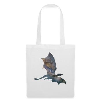 Drache Sternenhimmel - Stoffbeutel - Weiß - Vorne